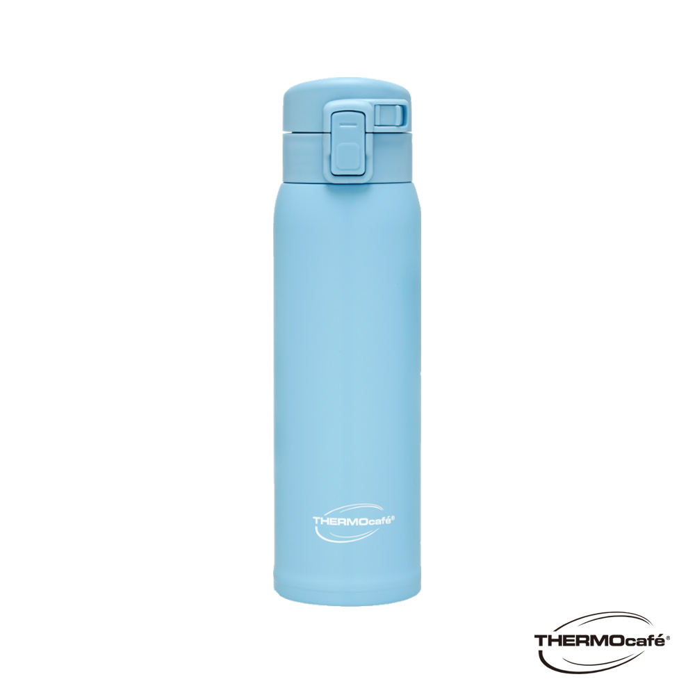 【THERMOcafe' 凱菲】不鏽鋼真空保溫瓶480ml-藍色