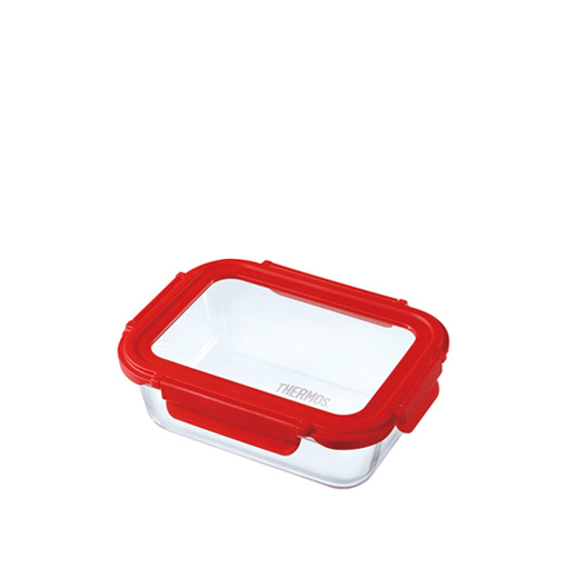 【THERMOS膳魔師】耐熱玻璃保鮮盒_Z-GFC1050R系列_紅色