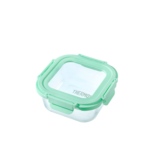 【THERMOS膳魔師】耐熱玻璃保鮮盒_Z-GFC520S系列_綠色