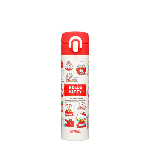 【THERMOS膳魔師】Hello kitty經典小物系列_thermos保溫瓶_JNI-400KT_400ml