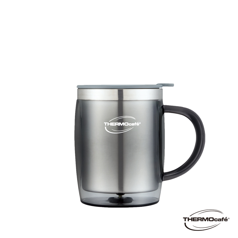 【THERMOcafe' 凱菲】不銹鋼隔溫杯350ml-星空灰