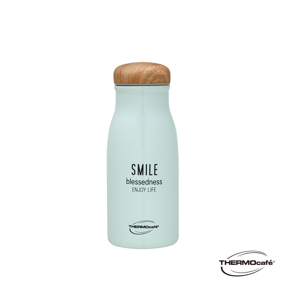【THERMOcafe' 凱菲】不銹鋼真空保溫杯350ml-淺藍色