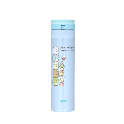 【THERMOS膳魔師】不銹鋼真空保溫瓶-角落小夥伴_量身高篇_450ml