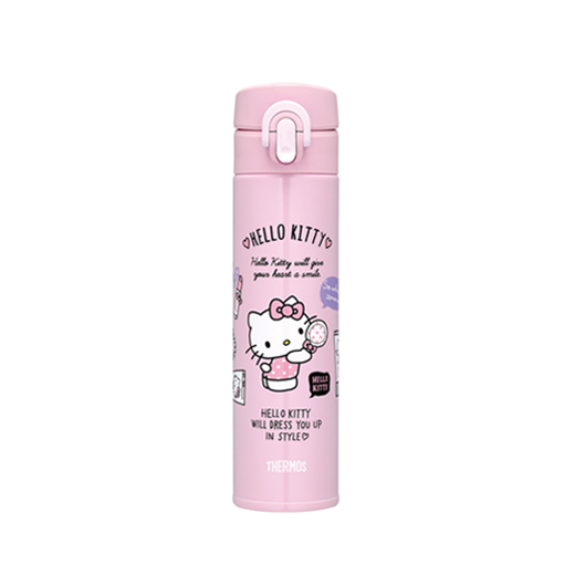 【THERMOS膳魔師】保溫瓶_jni-401kt系列_400ml_Hello Kitty化妝品篇