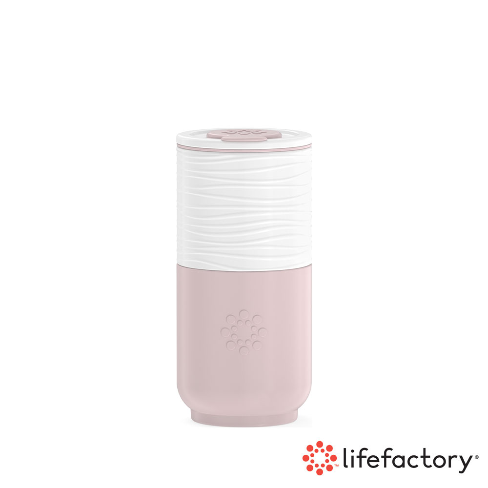 【Lifefactory】陶瓷隨行杯350ml 乾燥玫瑰