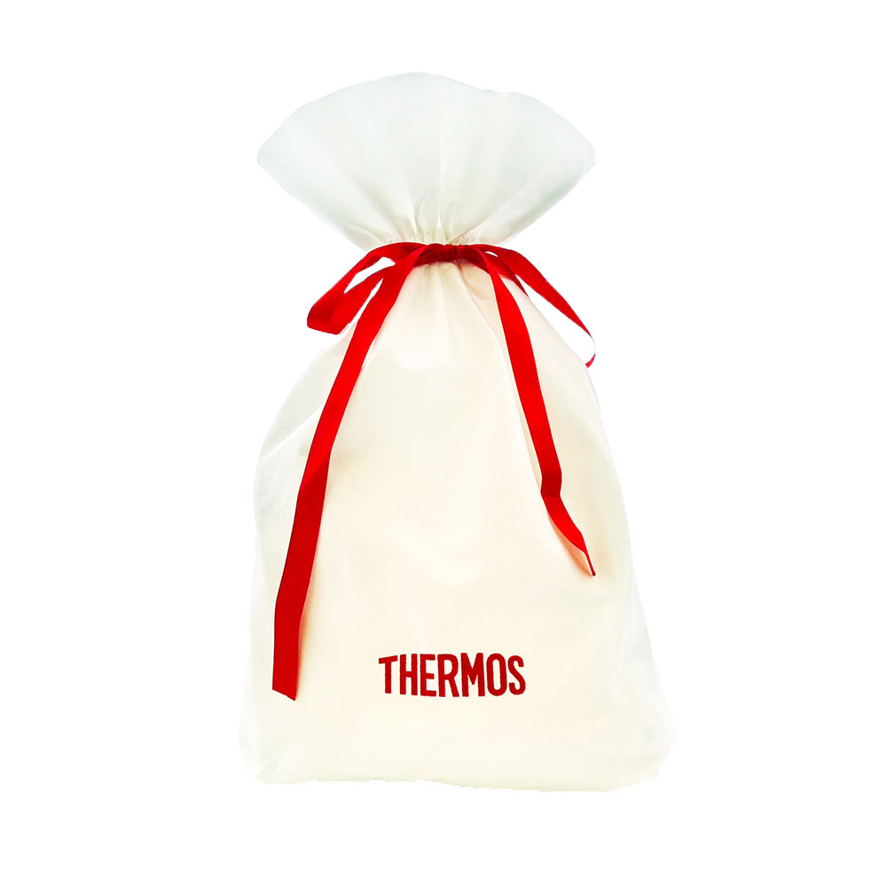【THERMOS膳魔師】不織布束口禮物袋_Y-BGB-WH_白色