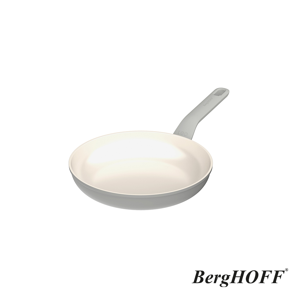 【BergHOFF貝高福】Balance陶瓷塗層不沾鍋系列_單柄平底鍋_24cm_月霧灰