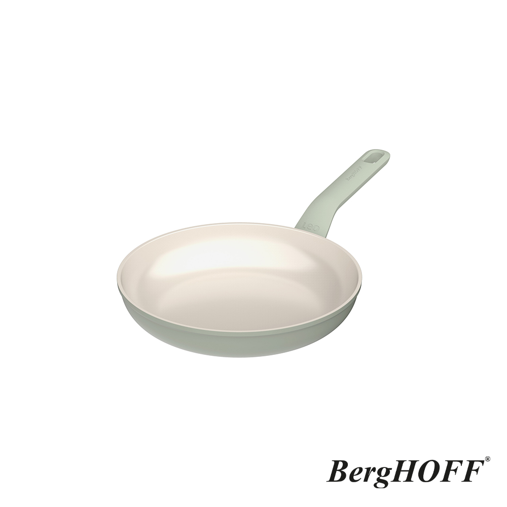 【BergHOFF貝高福】Balance陶瓷塗層不沾鍋系列_單柄平底鍋_24cm_鼠尾草綠