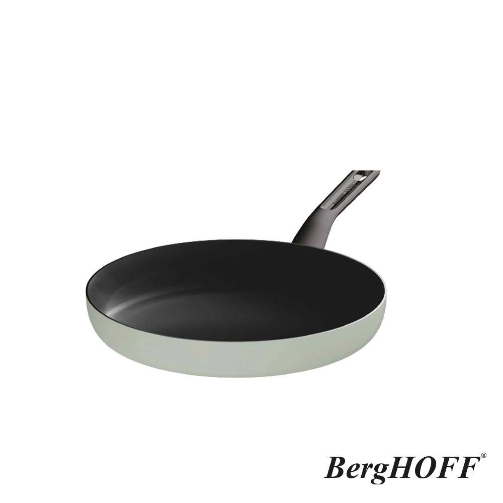 【BergHOFF貝高福】Glints陶瓷塗層不沾鍋系列_單柄平底鍋_32cm_鼠尾草綠