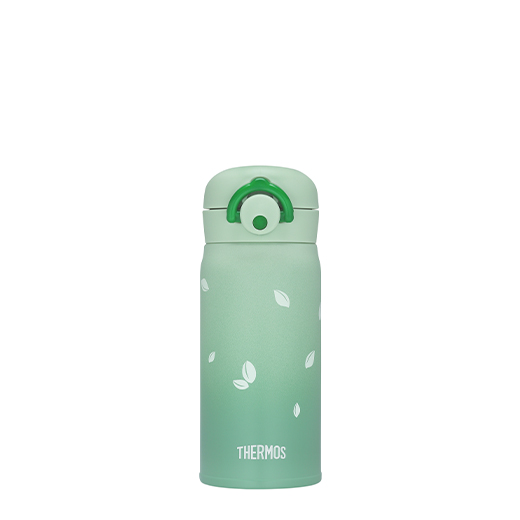 【THERMOS膳魔師】輕巧變保溫瓶_JNR-351系列_350ml_漸層葉子
