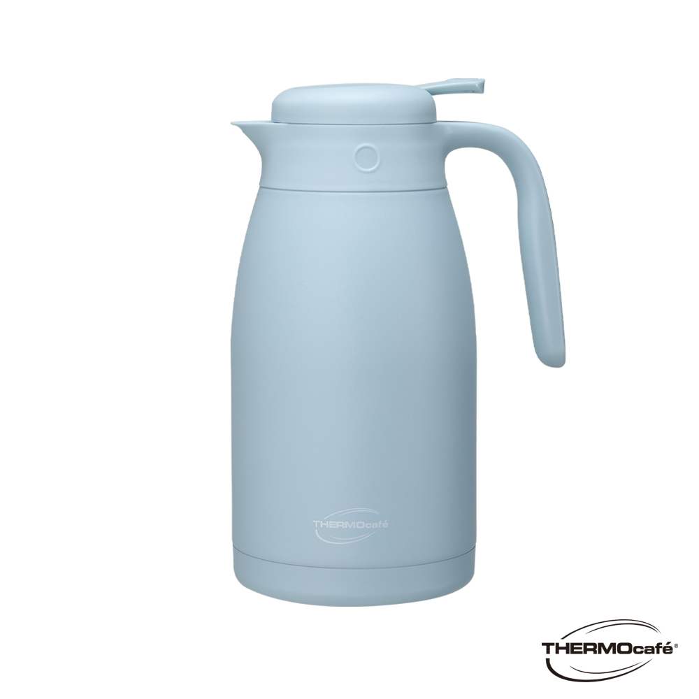 【THERMOcafe' 凱菲】不銹鋼真空保溫壺_TCTP-2000系列_2000ml_水霧藍