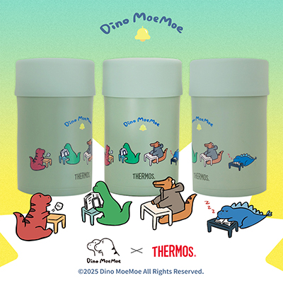 【THERMOS膳魔師】保溫食物燜燒罐_JBN-500系列_500ml_萌萌旅遊恐龍