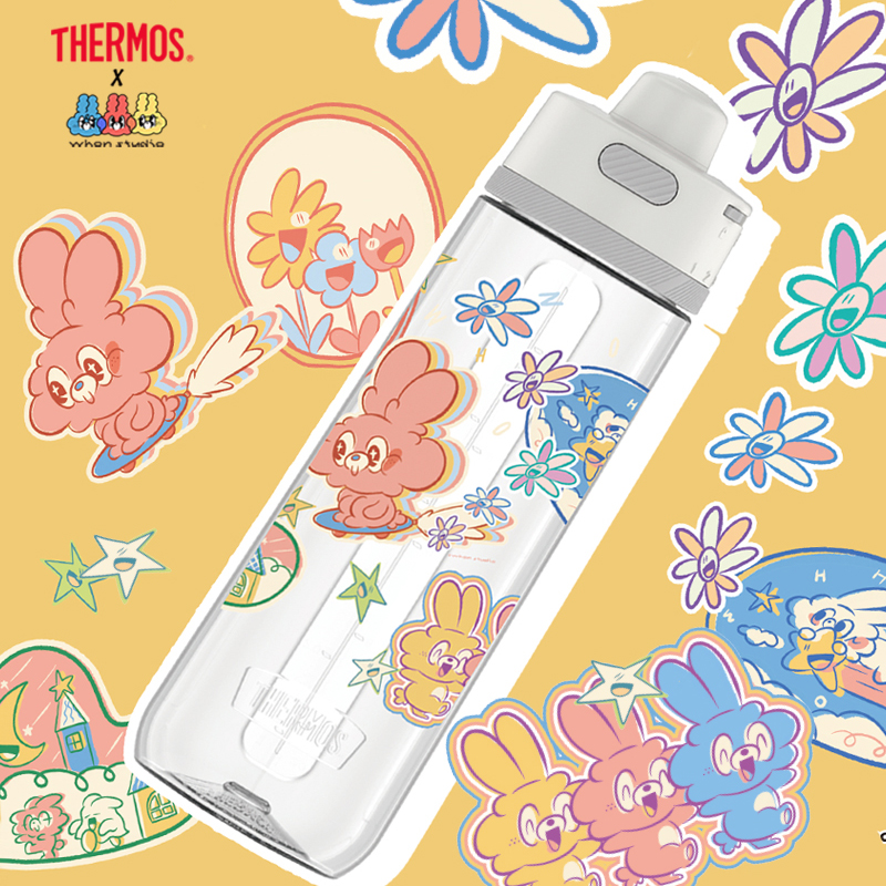 【THERMOS膳魔師】輕水瓶_TP4329系列_710ml_緩緩夢遊之旅