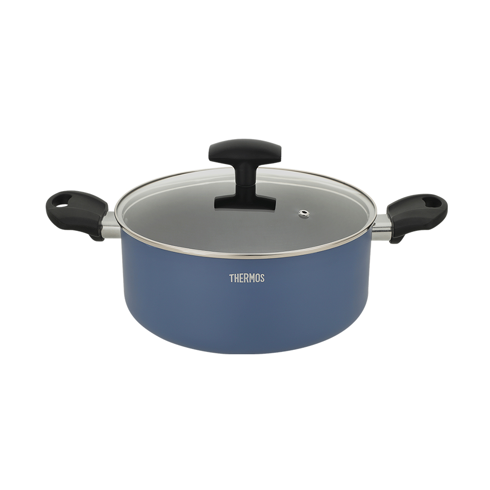 Thermos-鍋具-【THERMOS膳魔師】迷霧星空不沾鍋_TJP系列_雙耳附蓋湯鍋