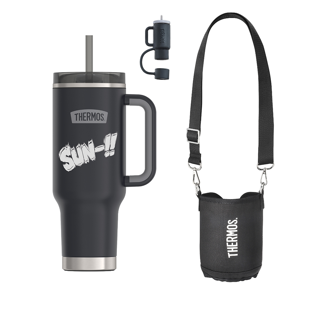 【THERMOS膳魔師】不銹鋼真空吸管隨行瓶_TS180系列_1200ml_SUN’s Way｜韌性之路