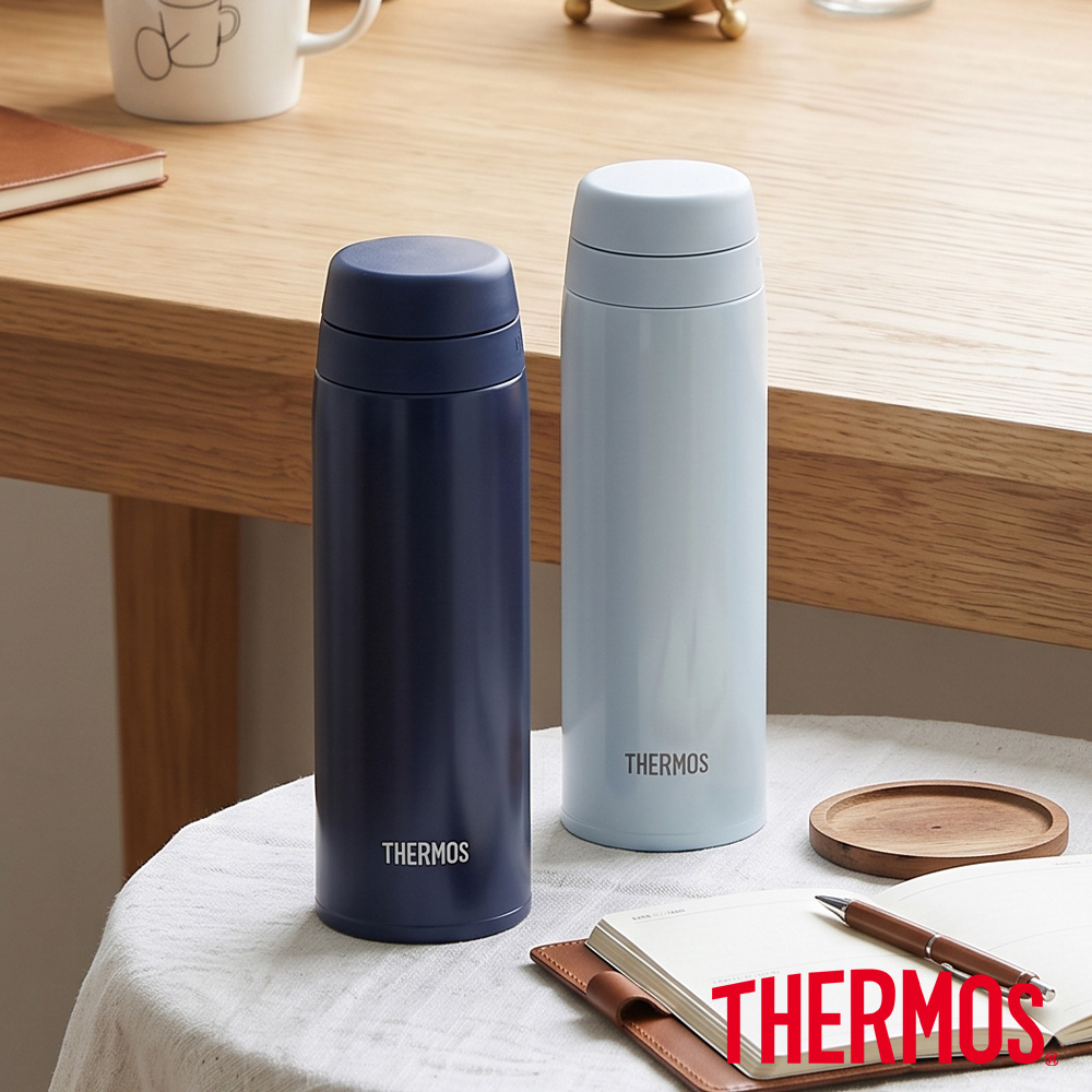 【THERMOS膳魔師】真空保溫杯_JOR-500系列_500ml_白灰色